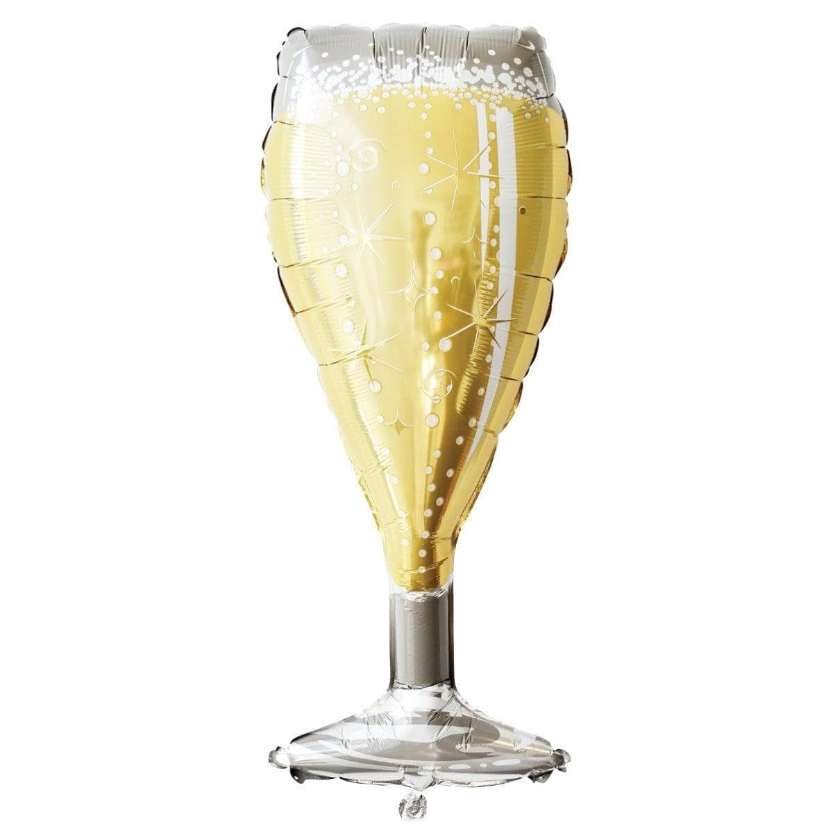 Buy Balloons Champagne Glass Supershape Foil Balloon sold at Party Expert