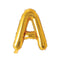 Buy Balloons Gold Letter A Foil Balloon, 16 Inches sold at Party Expert