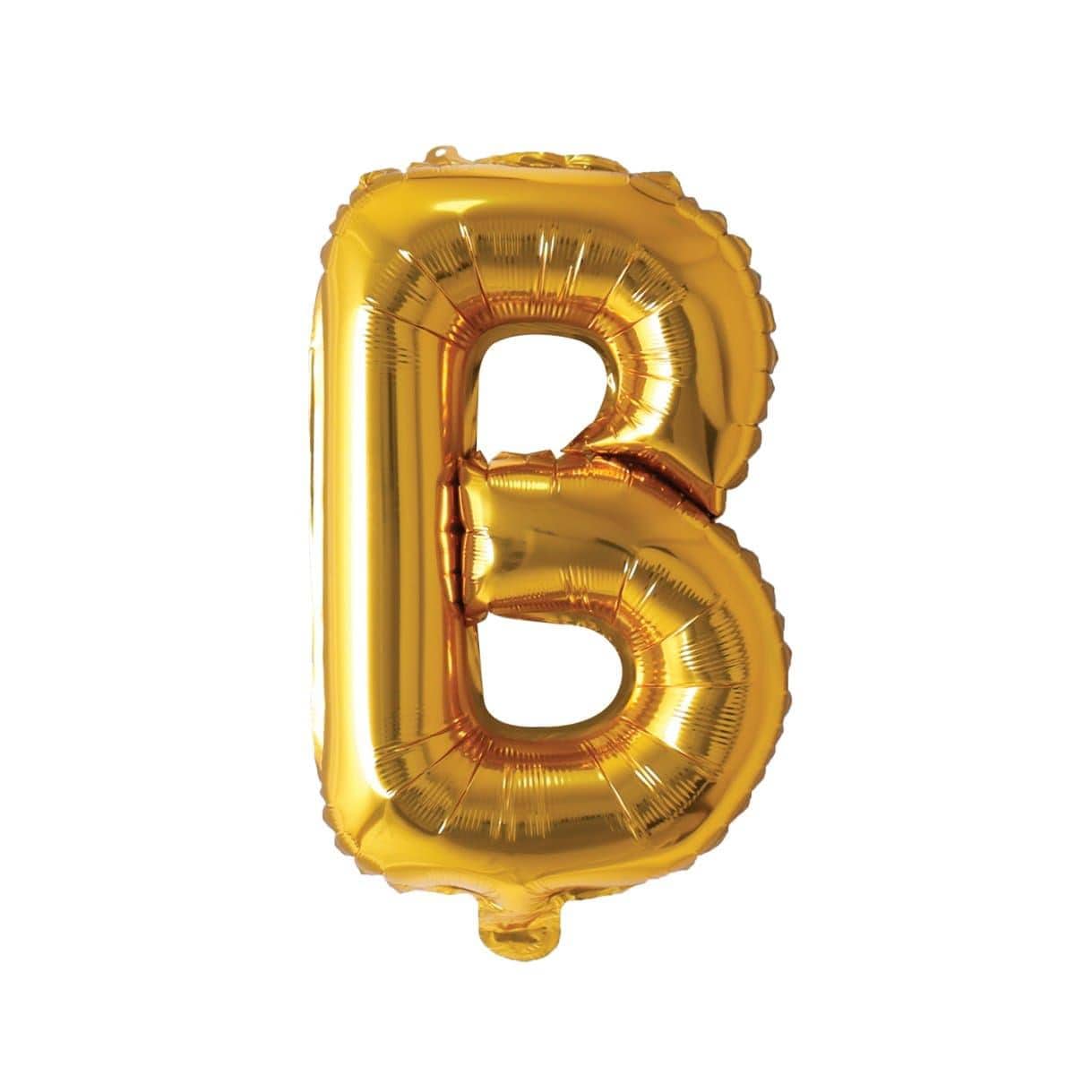 Buy Balloons Gold Letter B Foil Balloon, 16 Inches sold at Party Expert