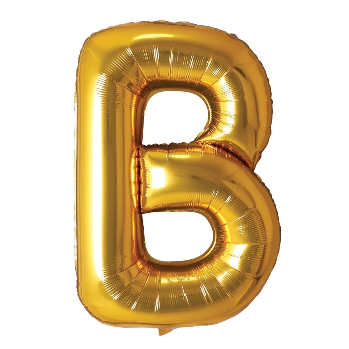 Buy Balloons Gold Letter B Foil Balloon, 34 Inches sold at Party Expert