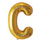 Buy Balloons Gold Letter C Foil Balloon, 34 Inches sold at Party Expert