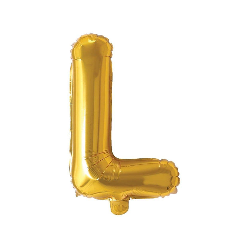 Buy Balloons Gold Letter L Foil Balloon, 16 Inches sold at Party Expert