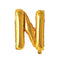 Buy Balloons Gold Letter N Foil Balloon, 16 Inches sold at Party Expert