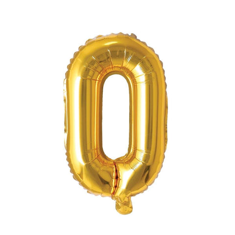 Buy Balloons Gold Letter O Foil Balloon, 16 Inches sold at Party Expert