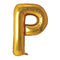 Buy Balloons Gold Letter P Foil Balloon, 34 Inches sold at Party Expert