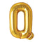 Buy Balloons Gold Letter Q Foil Balloon, 34 Inches sold at Party Expert