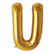 Buy Balloons Gold Letter U Foil Balloon, 34 Inches sold at Party Expert