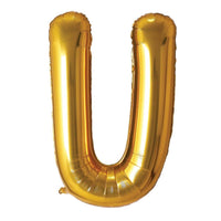 Buy Balloons Gold Letter U Foil Balloon, 34 Inches sold at Party Expert