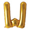 Buy Balloons Gold Letter W Foil Balloon, 34 Inches sold at Party Expert
