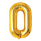 Buy Balloons Gold Number 0 Foil Balloon, 34 Inches sold at Party Expert