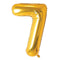 Buy Balloons Gold Number 7 Foil Balloon, 34 Inches sold at Party Expert