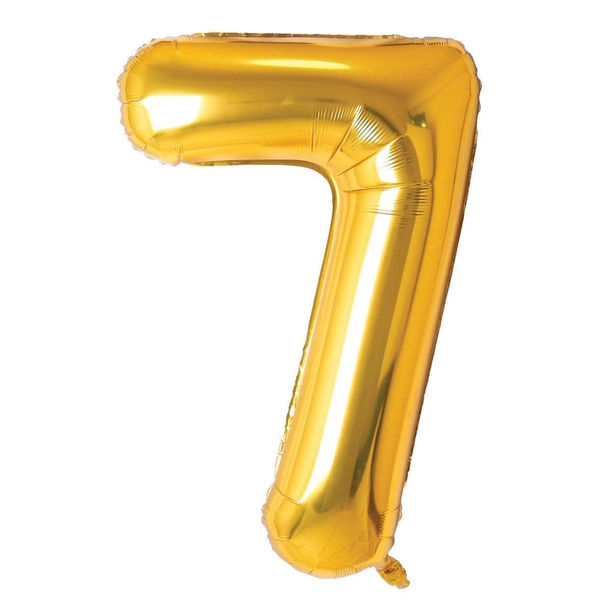 Buy Balloons Gold Number 7 Foil Balloon, 34 Inches sold at Party Expert