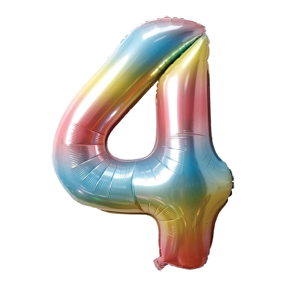 Buy Balloons Jelly Ombre Number 4 Foil Balloon, 34 Inches sold at Party Expert