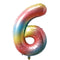 Buy Balloons Jelly Ombre Number 6 Foil Balloon, 34 Inches sold at Party Expert