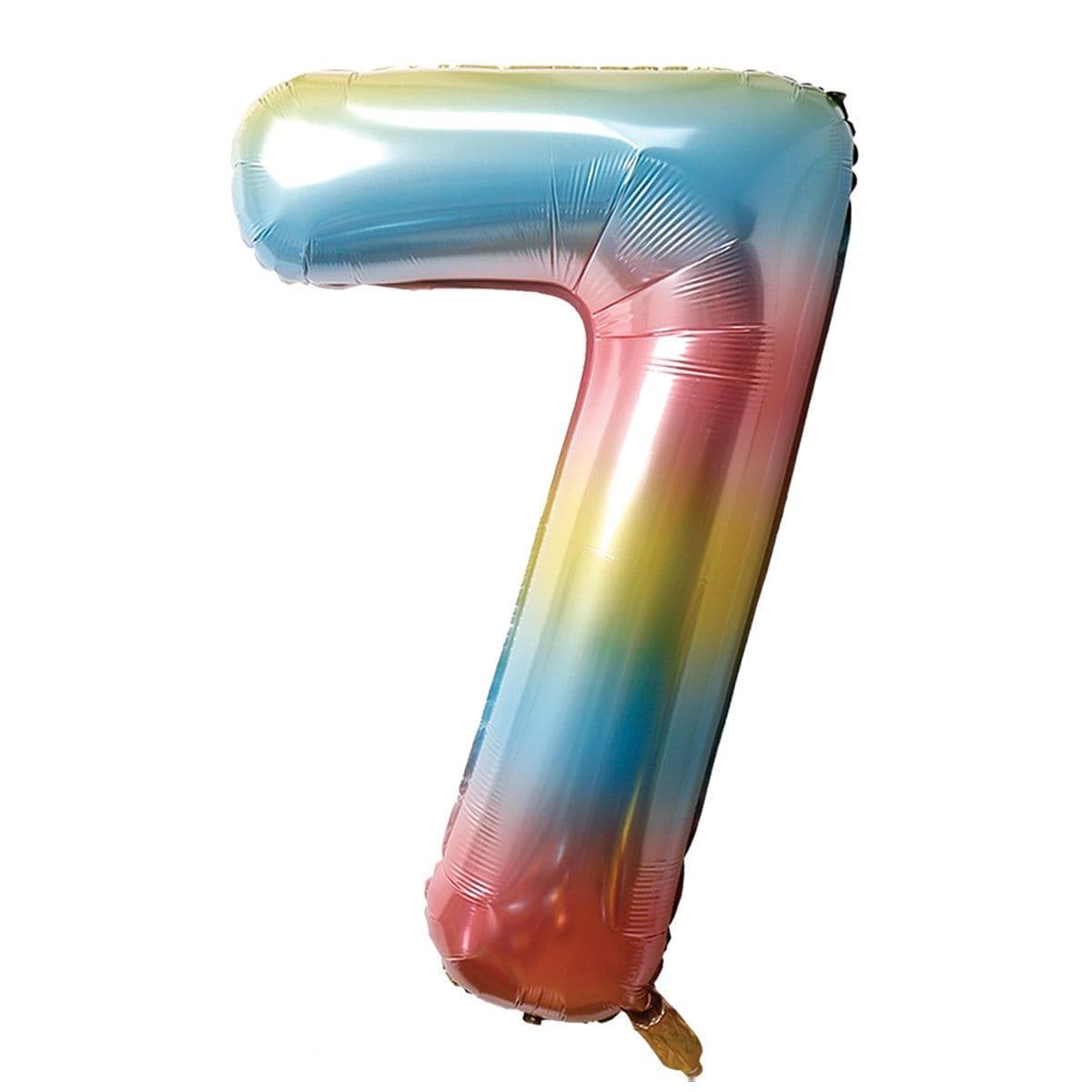 Buy Balloons Jelly Ombre Number 7 Foil Balloon, 34 Inches sold at Party Expert