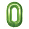 Buy Balloons Lime Green Number 0 Foil Balloon, 34 Inches sold at Party Expert