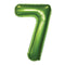 Buy Balloons Lime Green Number 7 Foil Balloon, 34 Inches sold at Party Expert