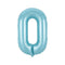 Buy Balloons Pastel Blue Number 0 Foil Balloon, 34 Inches sold at Party Expert