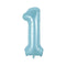 Buy Balloons Pastel Blue Number 1 Foil Balloon, 34 Inches sold at Party Expert