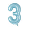 Buy Balloons Pastel Blue Number 3 Foil Balloon, 34 Inches sold at Party Expert
