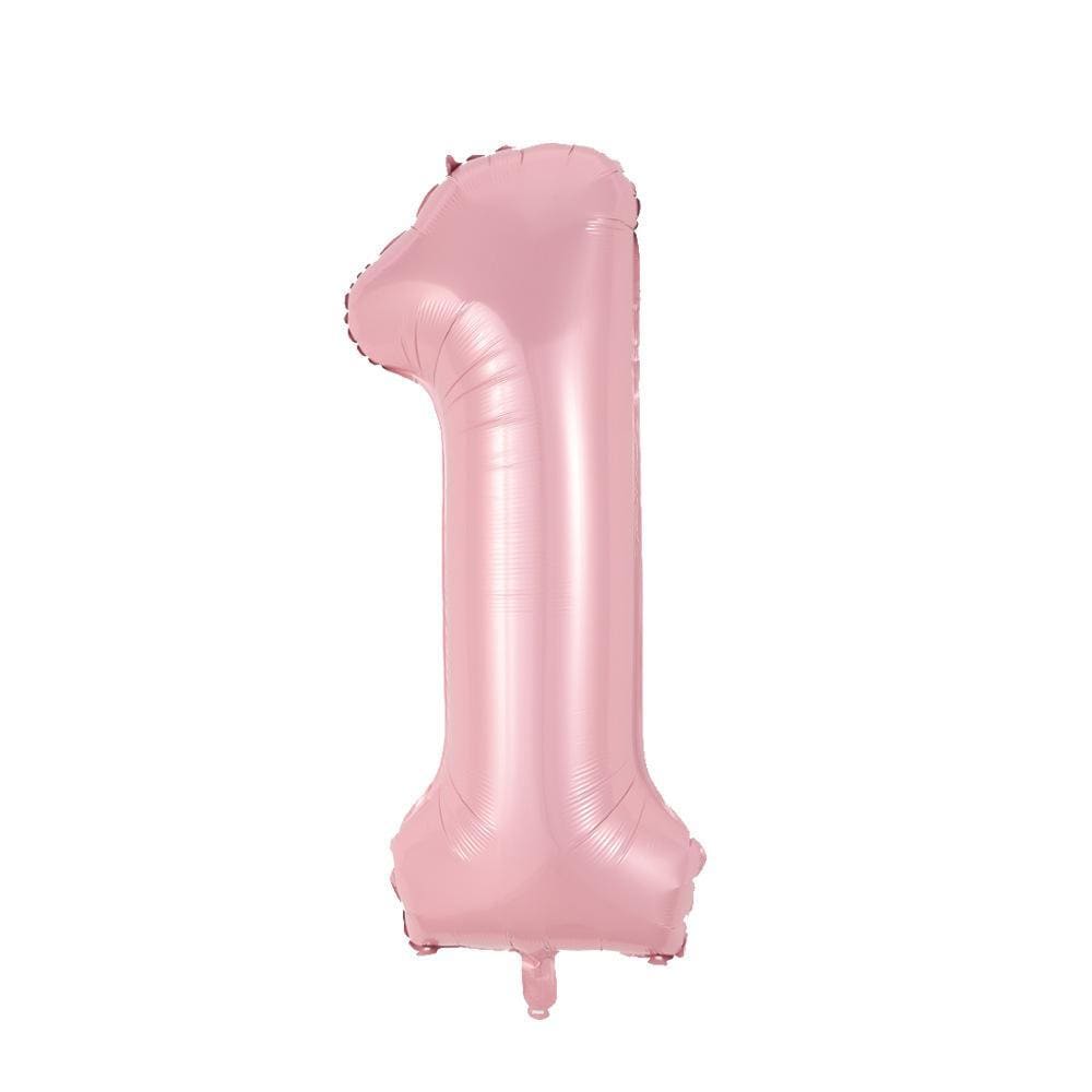Buy Balloons Pastel Pink Number 1 Foil Balloon, 34 Inches sold at Party Expert