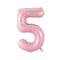 Buy Balloons Pastel Pink Number 5 Foil Balloon, 34 Inches sold at Party Expert