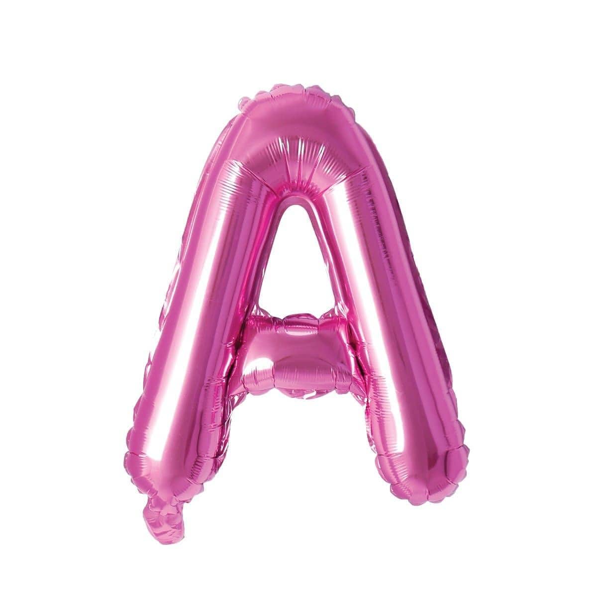 Buy Balloons Pink Letter A Foil Balloon, 16 Inches sold at Party Expert