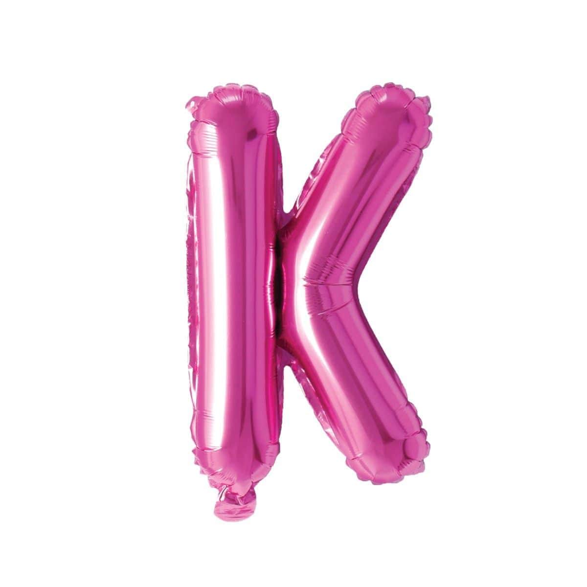 Buy Balloons Pink Letter K Foil Balloon, 16 Inches sold at Party Expert