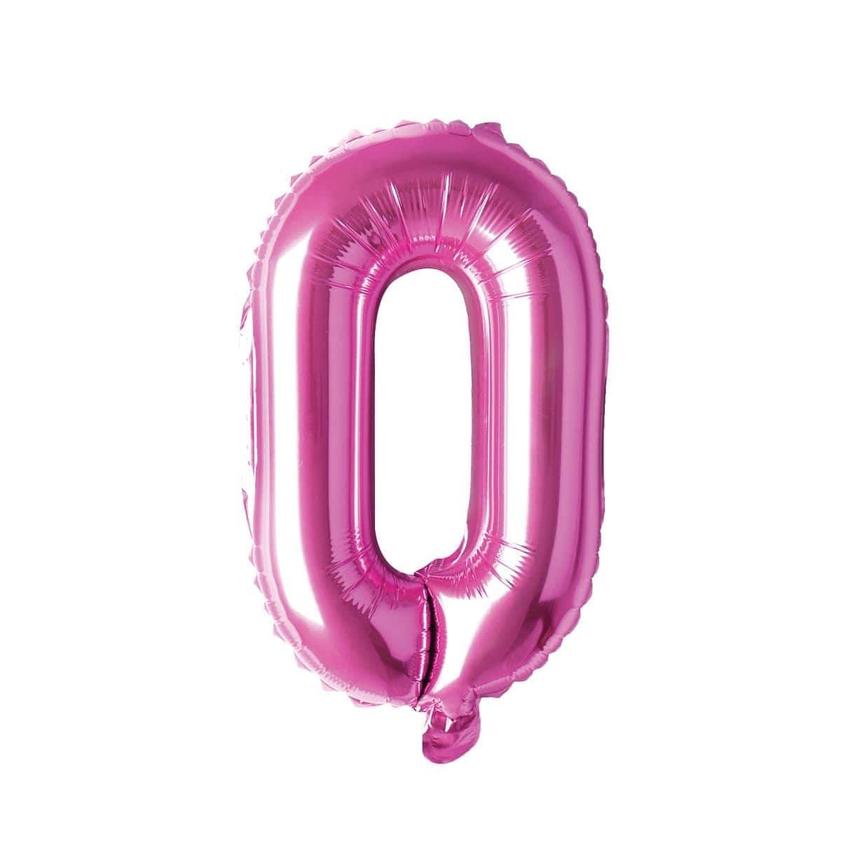 Buy Balloons Pink Letter O Foil Balloon, 16 Inches sold at Party Expert