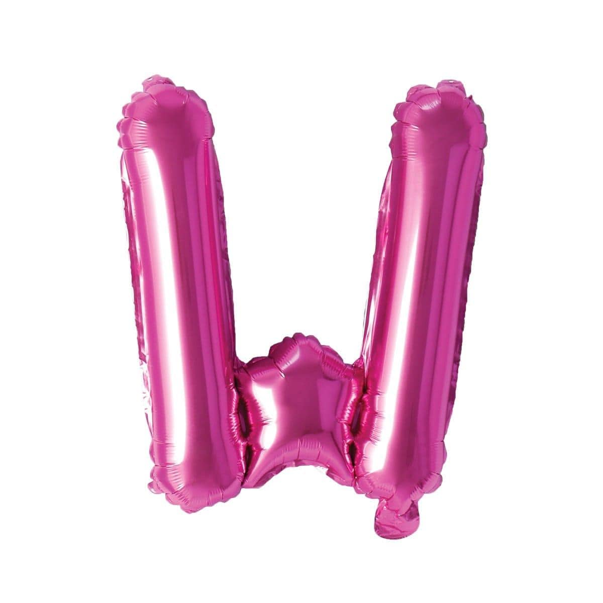 Buy Balloons Pink Letter W Foil Balloon, 16 Inches sold at Party Expert