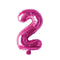 Buy Balloons Pink Number 2 Foil Balloon, 16 Inches sold at Party Expert