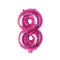 Buy Balloons Pink Number 8 Foil Balloon, 16 Inches sold at Party Expert