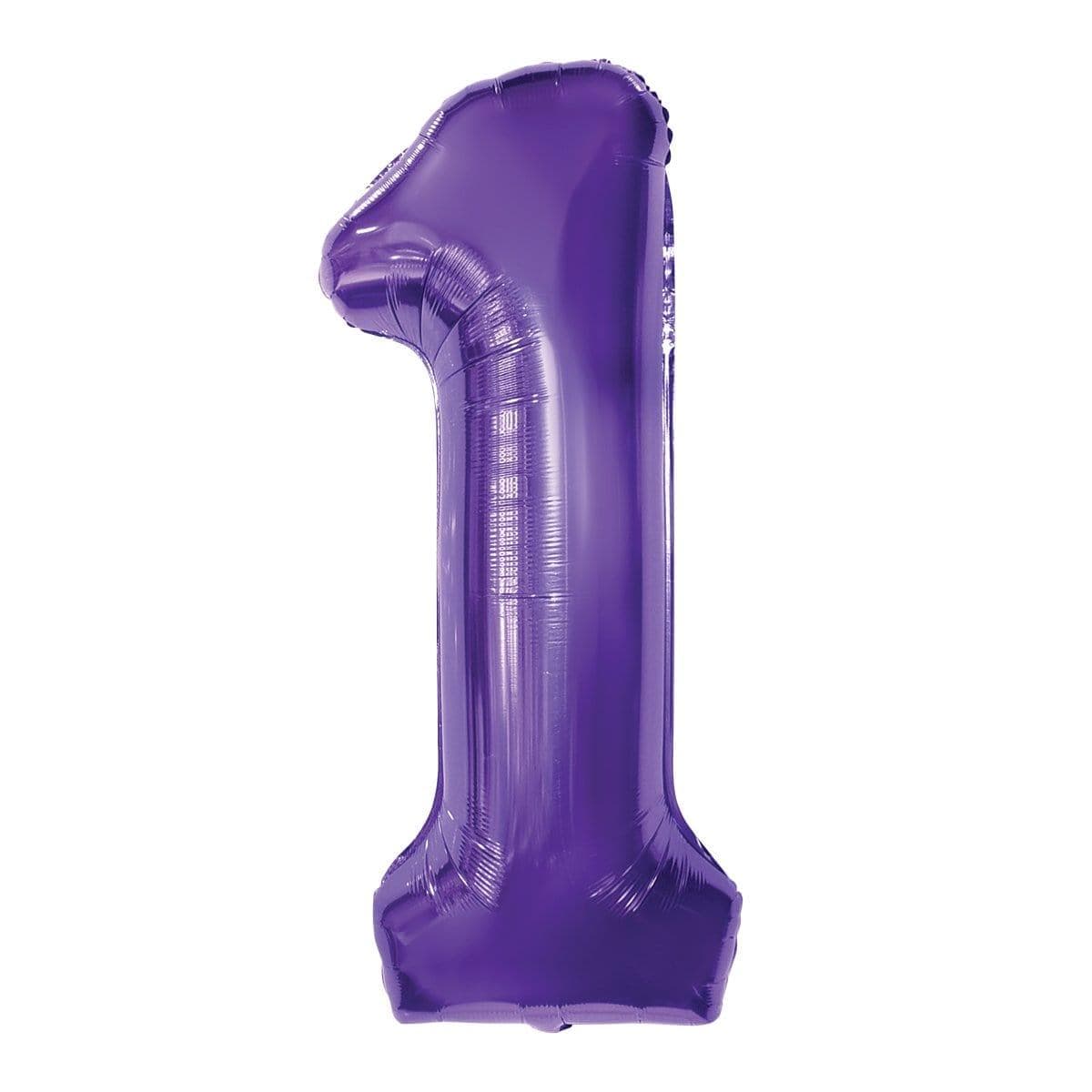 Buy Balloons Purple Number 1 Foil Balloon, 34 Inches sold at Party Expert