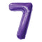 Buy Balloons Purple Number 7 Foil Balloon, 34 Inches sold at Party Expert