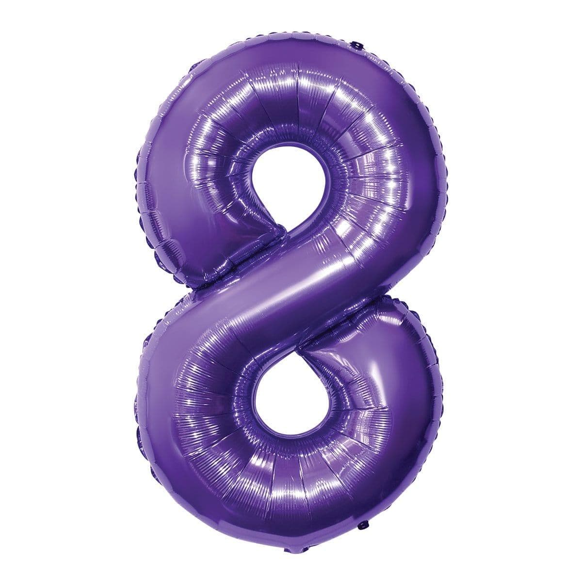 Buy Balloons Purple Number 8 Foil Balloon, 34 Inches sold at Party Expert