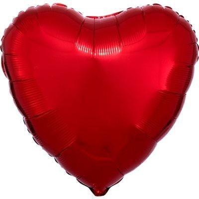 Buy Balloons Red Heart Foil Balloon, 18 Inches sold at Party Expert