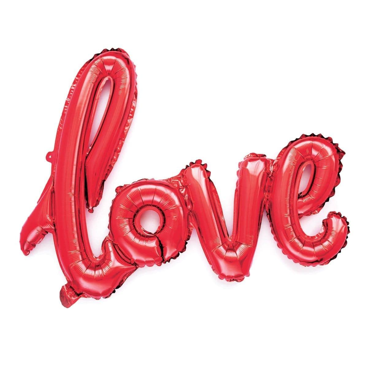 Buy Balloons Red Love Air Filled Foil Balloon sold at Party Expert