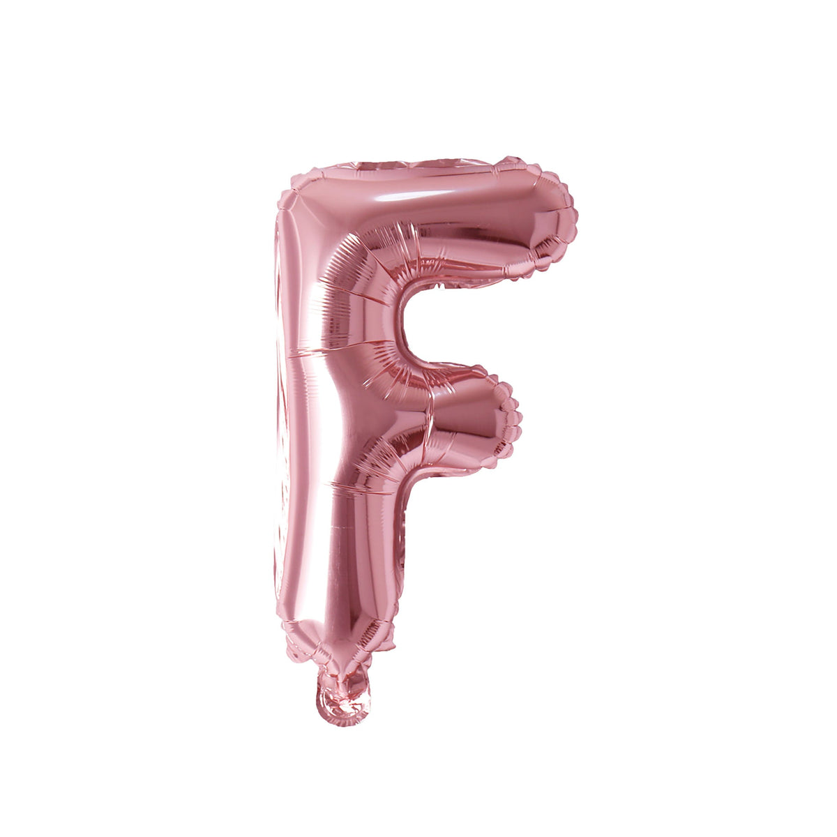 PARTY EXPERT Balloons Rose Gold Letter F Foil Balloon, 16 Inches, 1 Count 810064194245