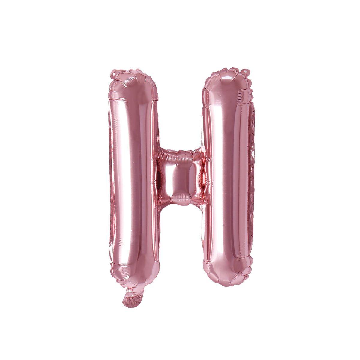 PARTY EXPERT Balloons Rose Gold Letter H Foil Balloon, 16 Inches, 1 Count 810064194269