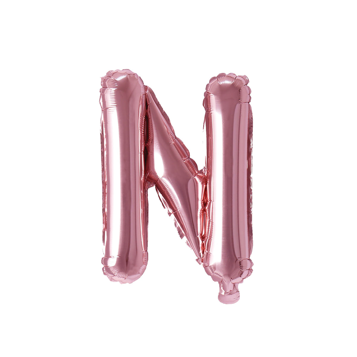PARTY EXPERT Balloons Rose Gold Letter N Foil Balloon, 16 Inches, 1 Count 810064194320
