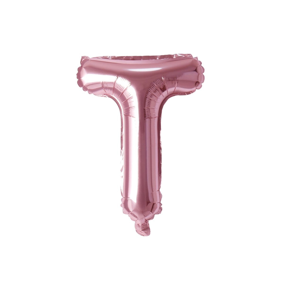 PARTY EXPERT Balloons Rose Gold Letter T Foil Balloon, 16 Inches, 1 Count 810064194382