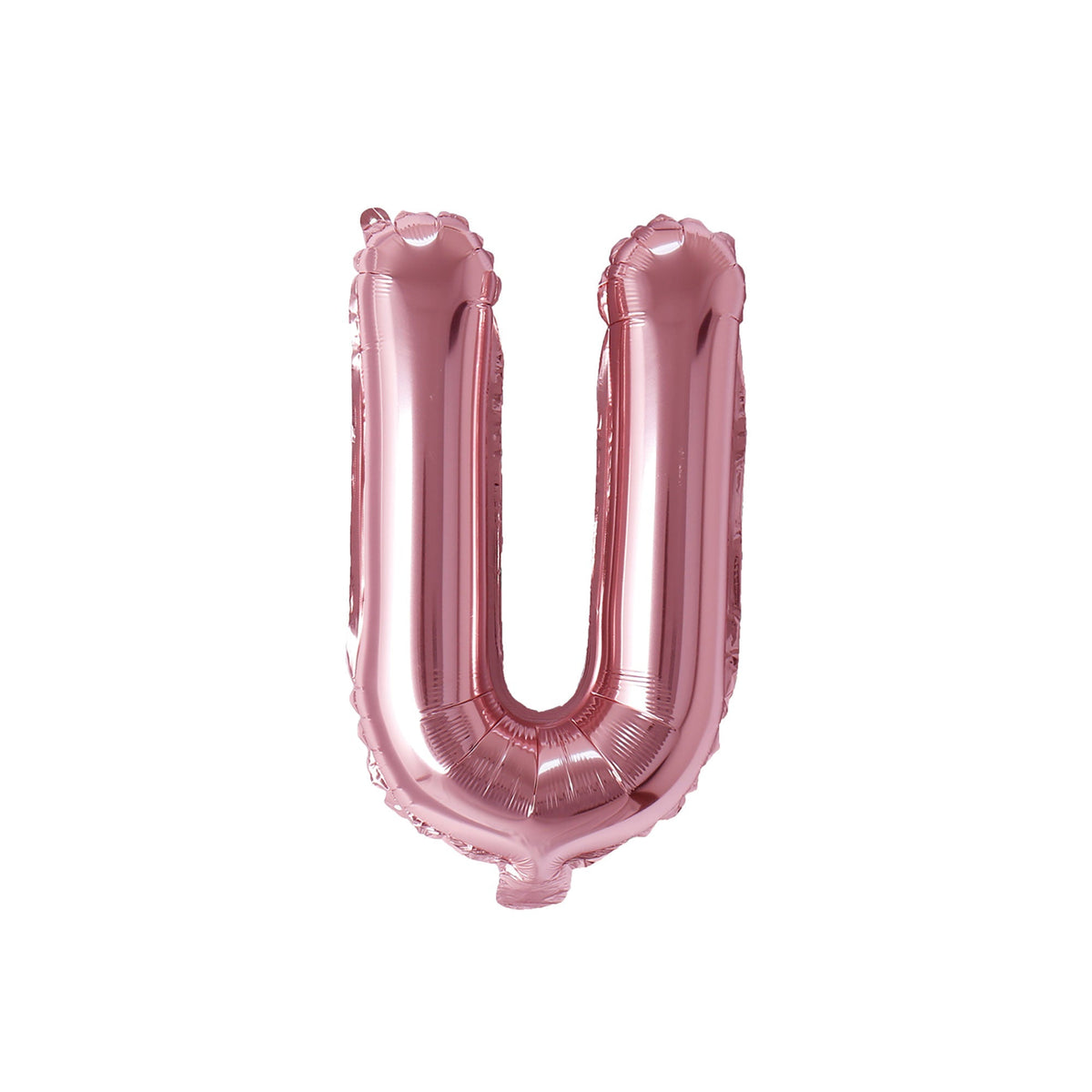PARTY EXPERT Balloons Rose Gold Letter U Foil Balloon, 16 Inches, 1 Count 810064194399