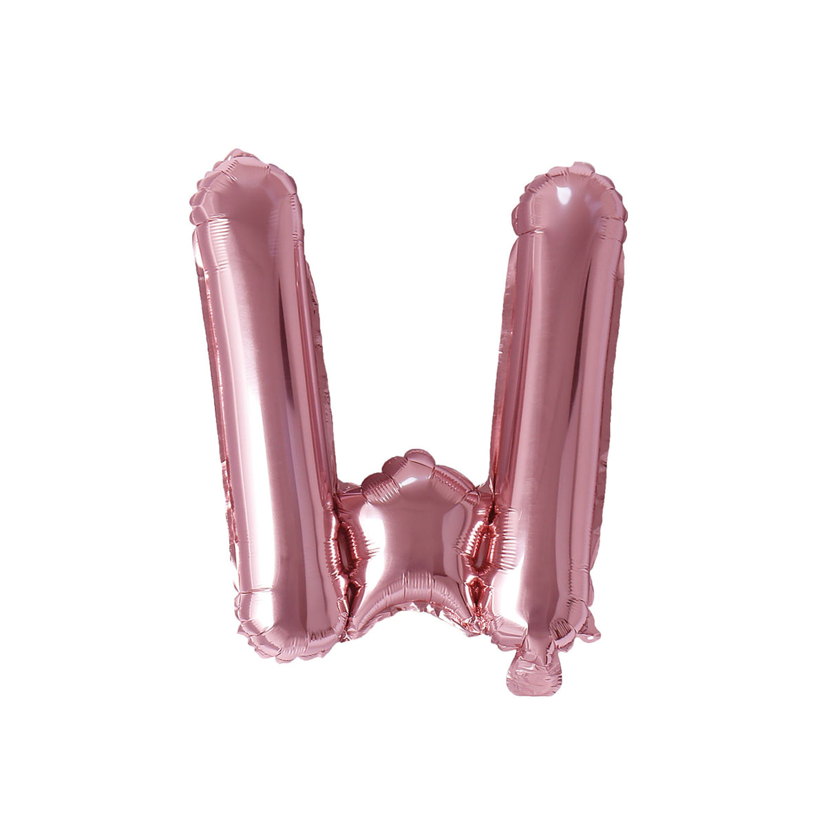 PARTY EXPERT Balloons Rose Gold Letter W Foil Balloon, 16 Inches, 1 Count 810064194412