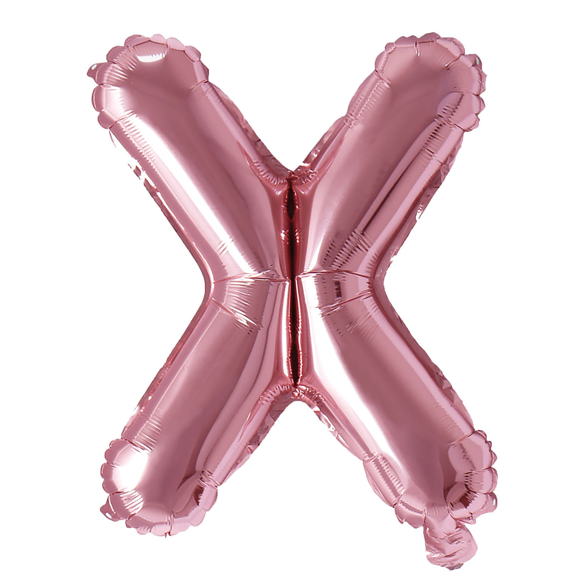 PARTY EXPERT Balloons Rose Gold Letter X Foil Balloon, 16 Inches, 1 Count 810064194429