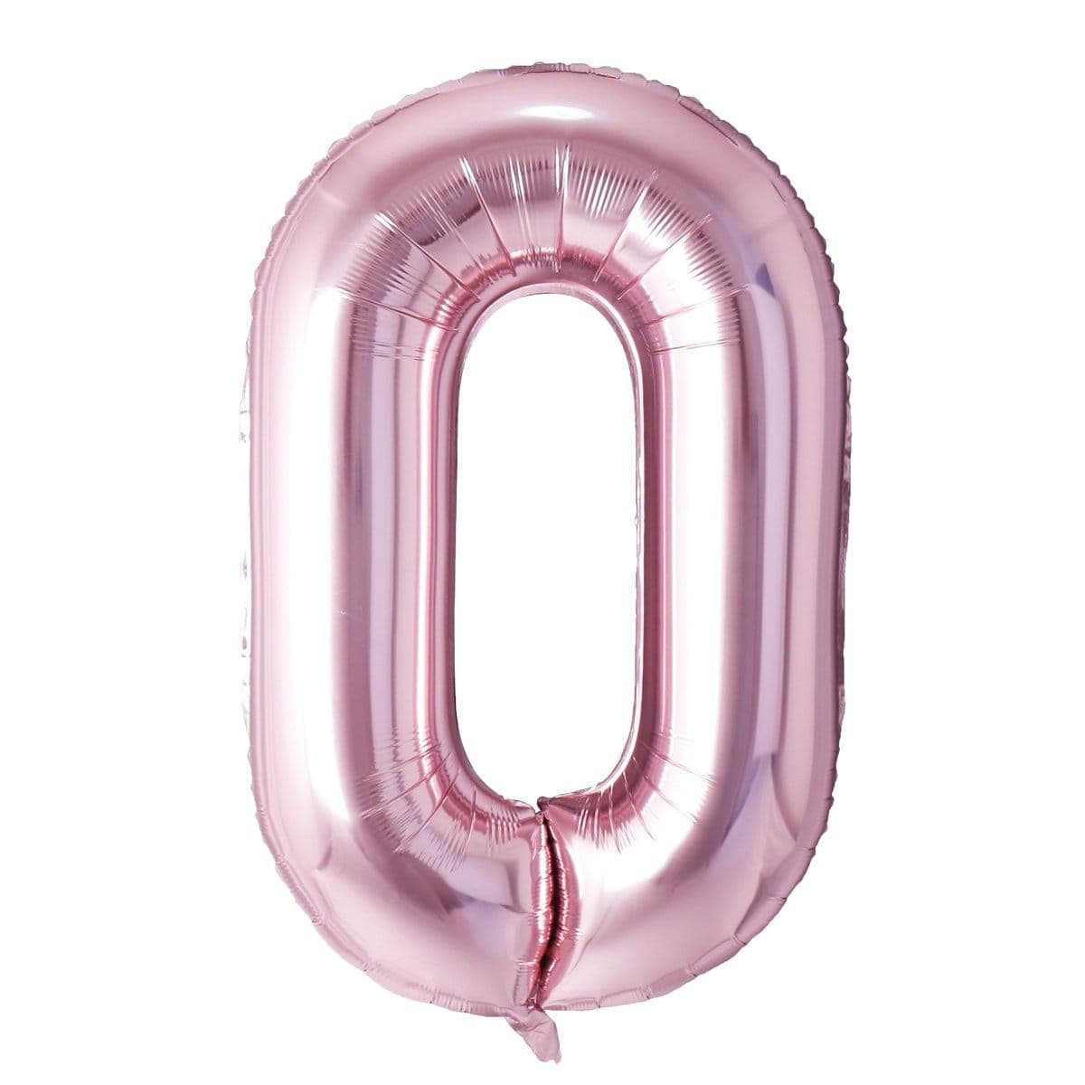 Buy Balloons Rose Gold Number 0 Foil Balloon, 34 Inches sold at Party Expert