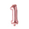 Buy Balloons Rose Gold Number 1 Foil Balloon, 16 Inches sold at Party Expert