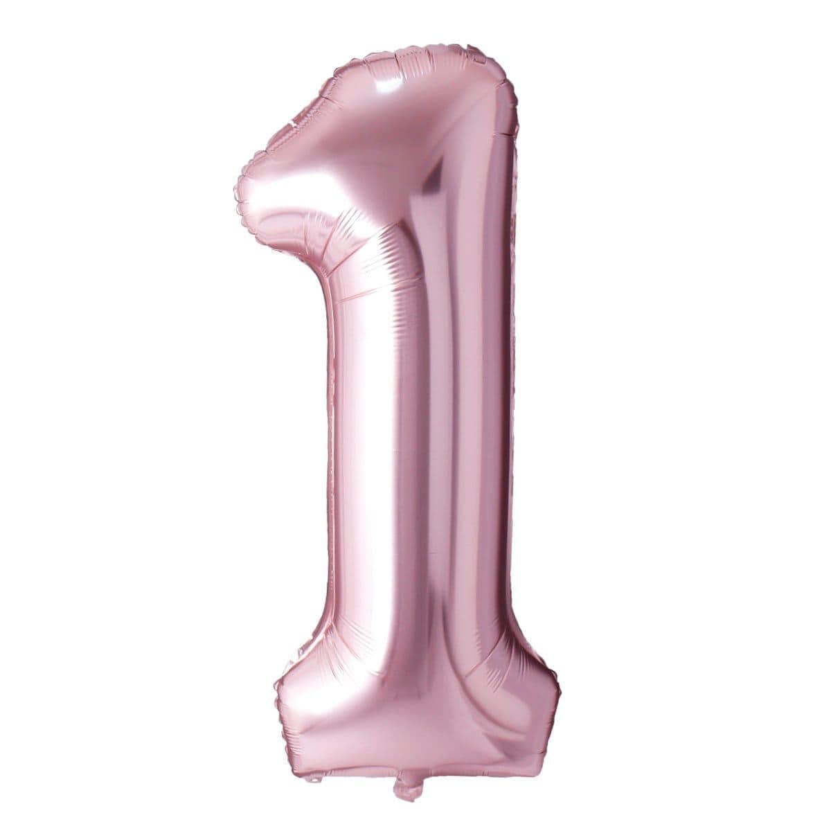 Buy Balloons Rose Gold Number 1 Foil Balloon, 34 Inches sold at Party Expert