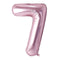 Buy Balloons Rose Gold Number 7 Foil Balloon, 34 Inches sold at Party Expert