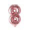 Buy Balloons Rose Gold Number 8 Foil Balloon, 16 Inches sold at Party Expert