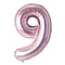 Buy Balloons Rose Gold Number 9 Foil Balloon, 34 Inches sold at Party Expert